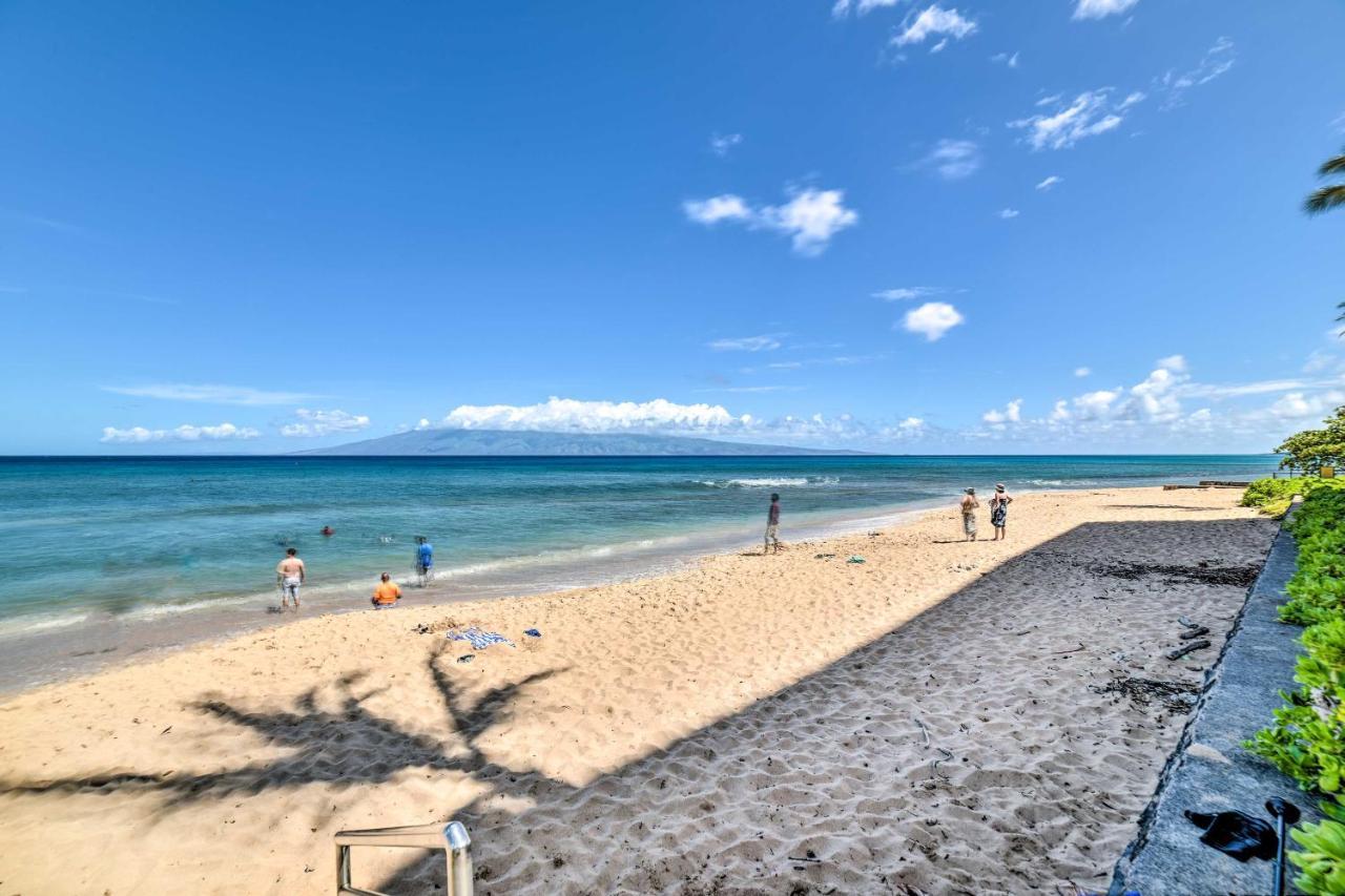 Cute Beachfront Condo With Lanai And Resort Pools Kahana 외부 사진