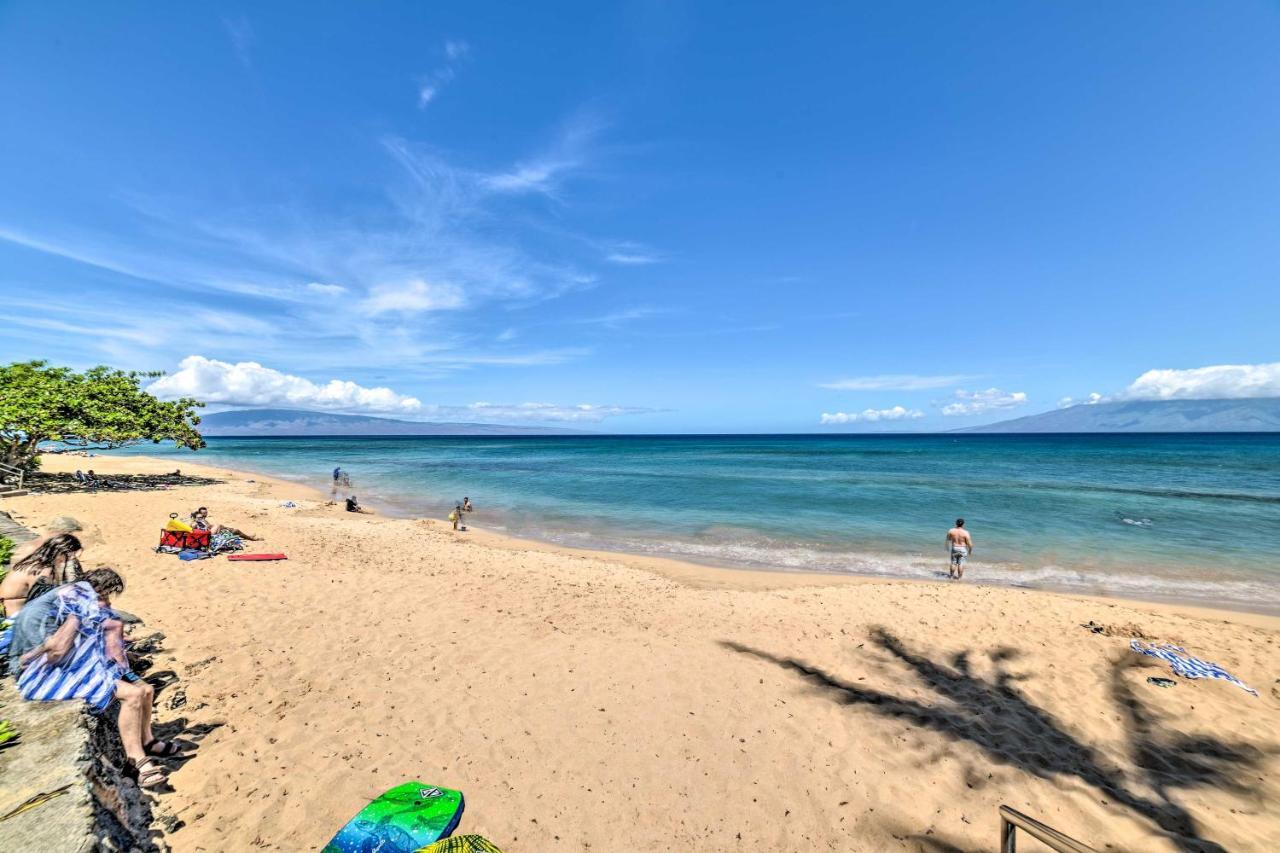 Cute Beachfront Condo With Lanai And Resort Pools Kahana 외부 사진
